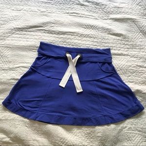 Anthropologie Allihop Blue Drawstring Skirt